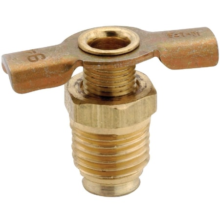 Anderson Metals 1/8 In. MIP Brass 150 psi Drain Cock 59432-02